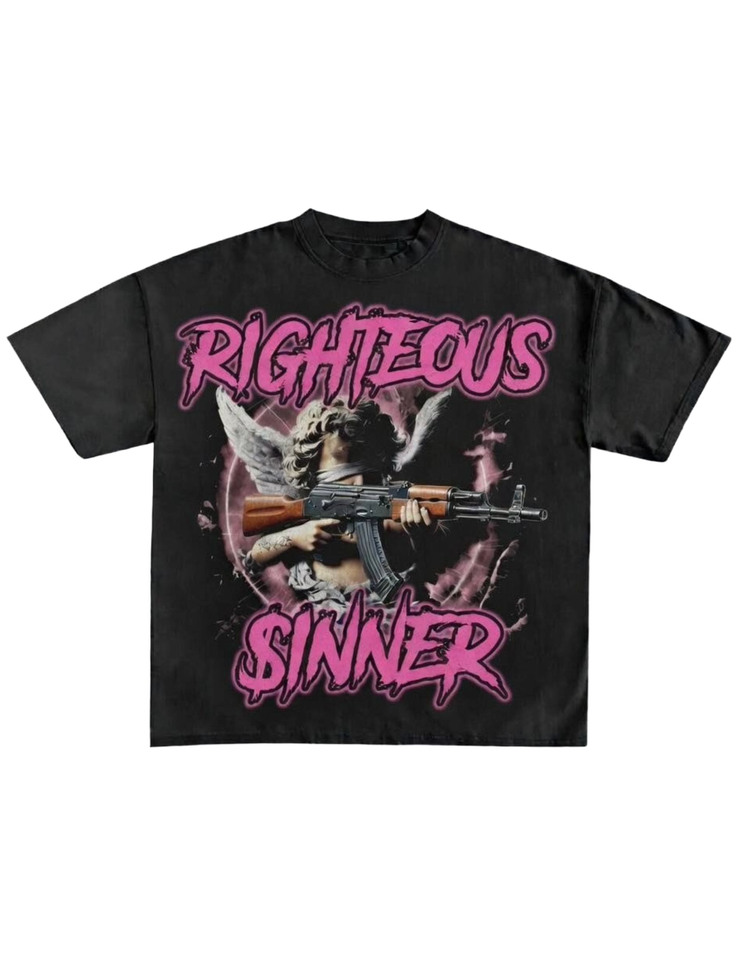 Armed Angel Tee Black Front
